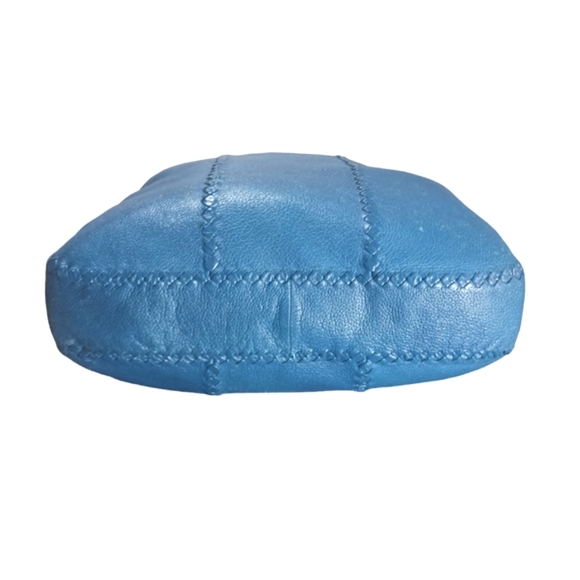 Bottega Veneta Large Luxury Hobo Bag Turquois Pebble Leather Woven Shouder Bag - Picture 3 of 14